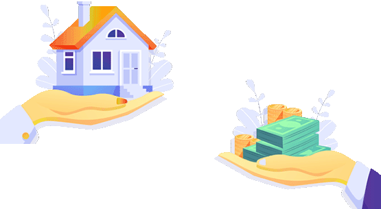 Haus und Monetisierungsgrafik